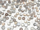 Gray Moonstone AAA Round Cabochon 6x6mm 10pcs