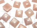 [Video] Peach Moonstone AAA- Square Cabochon 12x12mm 2pcs