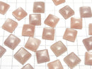 [Video] Peach Moonstone AAA- Square Cabochon 12x12mm 2pcs