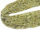 [Video] High Quality! Grossular Garnet AA++ Faceted Round 4mm 1strand beads (aprx.15inch / 37cm)