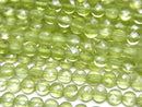 [Video]High Quality! Peridot AAA- Faceted Coin 4x4x2mm 1strand beads (aprx.15inch/36cm)