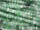 [Video] High Quality! Brazil Emerald AA++ Faceted Button Rondelle 3x3x1.5mm half or 1strand beads (aprx.15inch / 36cm)