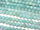 [Video] High Quality! Amazonite AA++ Faceted Round 3mm  1strand beads (aprx.15inch/38cm)