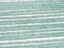 [Video] High Quality! Amazonite AA++ Faceted Round 3mm  1strand beads (aprx.15inch/38cm)