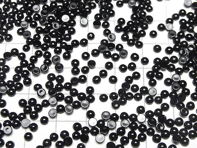 [Video] Onyx AAA Round Cabochon 3x3mm 10pcs $2.79