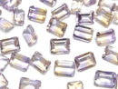 [Video] High Quality Ametrine AAA Loose stone Rectangle Faceted 8x6x4mm 3pcs
