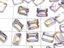 [Video] High Quality Ametrine AAA Loose stone Rectangle Faceted 8x6x4mm 3pcs