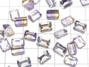 [Video] High Quality Ametrine AAA Loose stone Rectangle Faceted 8x6x4mm 3pcs