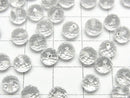 [Video]High Quality Crystal AAA Half Drilled Hole Faceted Round 6mm 5pcs