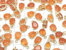 [Video] High Quality Carnelian AAA Bezel Setting Pear shape Faceted 8x6mm 18KGP 2pcs