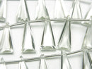 [Video] High Quality Green Amethyst AAA- Triangle Faceted 15x7mm 1strand (8pcs)