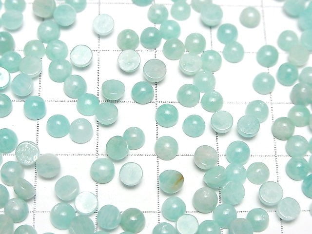 [Video] Amazonite AA++ Round Cabochon 4x4mm 10pcs