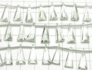 [Video] High Quality Green Amethyst AAA- Triangle Faceted 15x7mm 1strand (8pcs)
