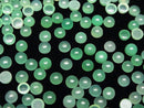 Chrysoprase AA++ Round  Cabochon 4x4mm 10pcs