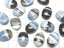 [Video]Strip blue opal AA++ Oval Cabochon 18x13mm 2pcs