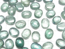 [Video]High Quality Aqua Kyanite AAA- Oval Cabochon 10x8mm 2pcs
