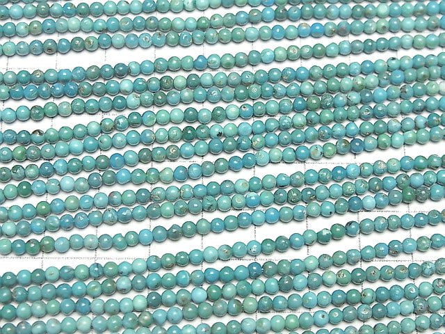 [Video] Turquoise AA+ Round 3mm 1strand beads (aprx.15inch / 38cm)