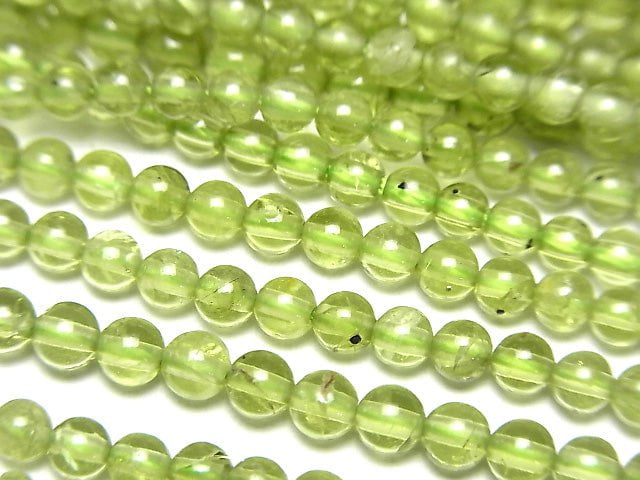 [Video]1strand $6.79! Peridot AA Round 3mm 1strand beads (aprx.15inch/37cm)