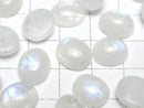 [Video] Rainbow Moonstone AA++ Oval Cabochon 12x10mm 2pcs