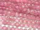 High Quality! Pink Epidote AAA- Faceted Coin 4x4x2mm 1strand beads (aprx.15inch/37cm)