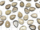 High Quality Smoky Quartz AAA Pear shape  Cabochon 14x10mm 3pcs