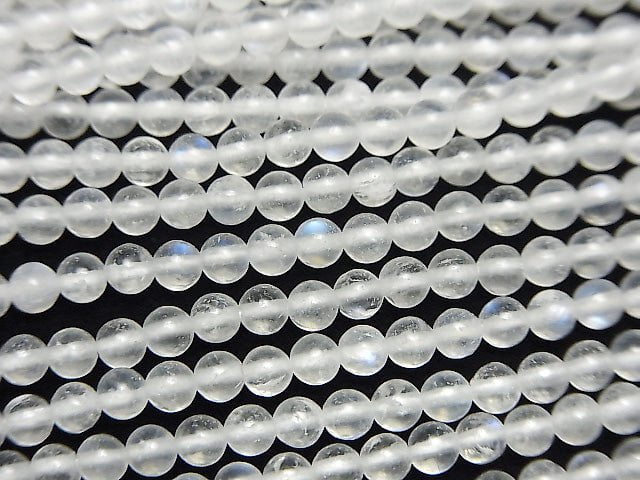 [Video] Rainbow Moonstone AA+ Round 3mm 1strand beads (aprx.15inch/38cm)