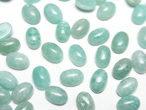 [Video] Amazonite AA++ Oval Cabochon 7x5mm 5pcs