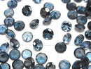 [Video]High Quality London Blue Topaz AAA Loose stone Round Faceted 5x5mm 3pcs