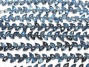 [Video]High Quality London Blue Topaz AAA Flower Bud Faceted Briolette Half Strand 1strand beads (aprx.5inch/13cm)
