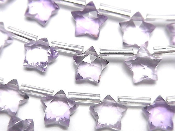 [Video]High Quality Pink Amethyst AAA- Faceted Star 8x8mm 1strand (8pcs )