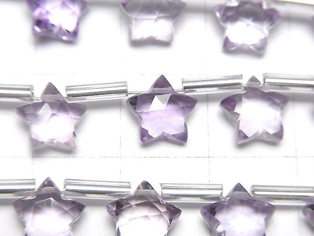 [Video]High Quality Pink Amethyst AAA- Faceted Star 8x8mm 1strand (8pcs )