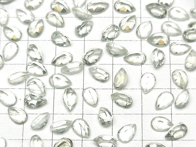 [Video]High Quality Green Amethyst AAA Loose stone Pear shape Faceted 8x5mm 5pcs