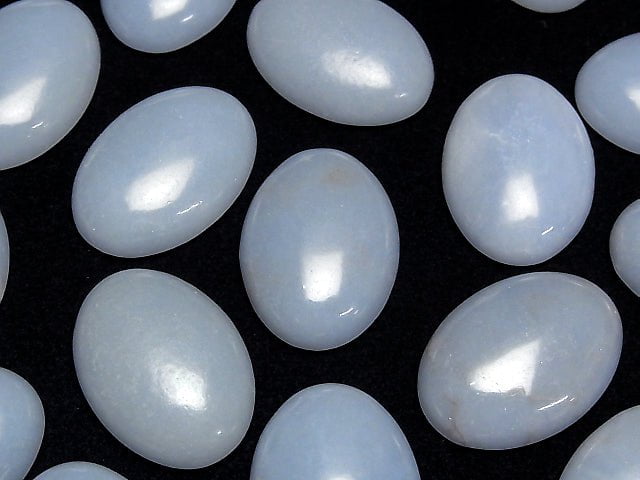 [Video] Angelite AAA Oval Cabochon 30x22mm 2pcs