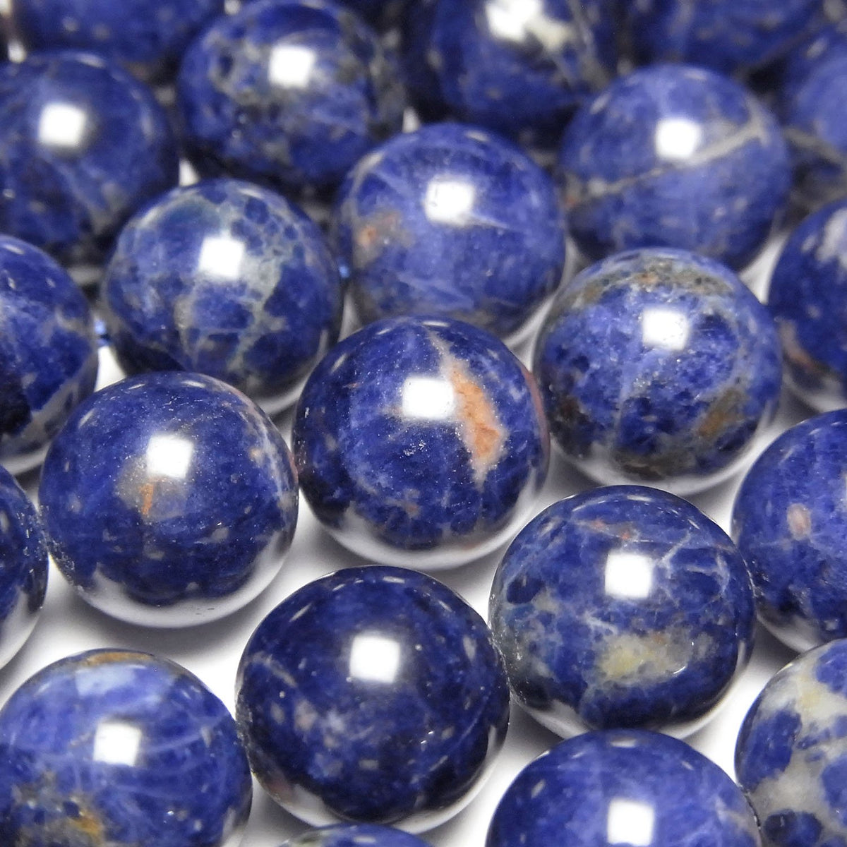 Redline Sodalite Round 10mm half or 1strand beads (aprx.15inch/38cm)