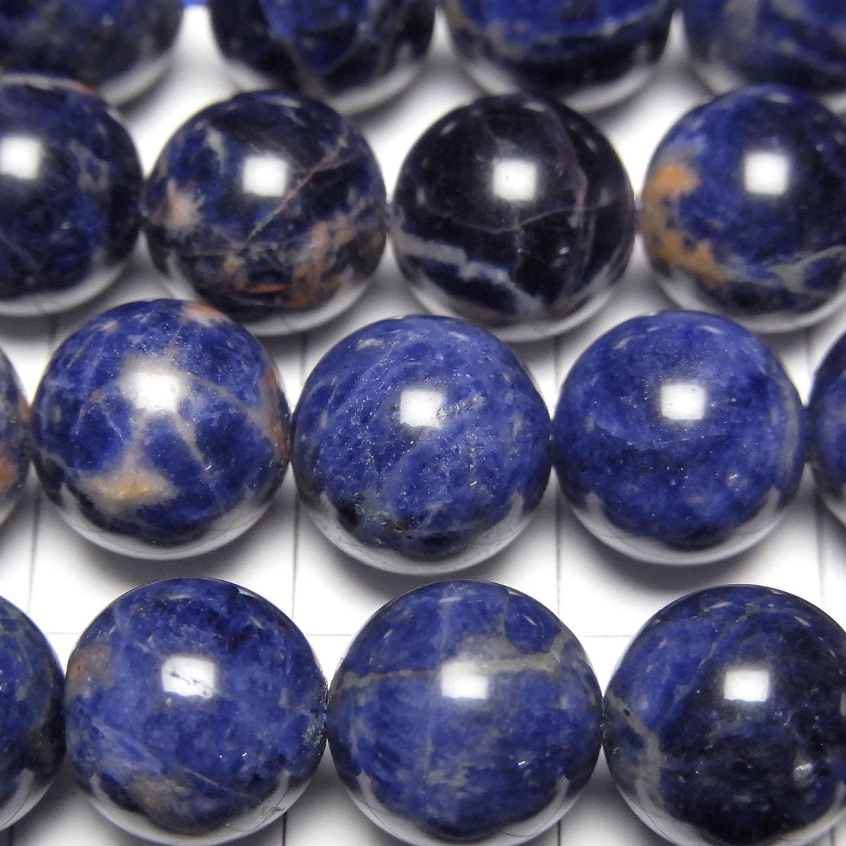 Redline Sodalite Round 10mm half or 1strand beads (aprx.15inch/38cm)
