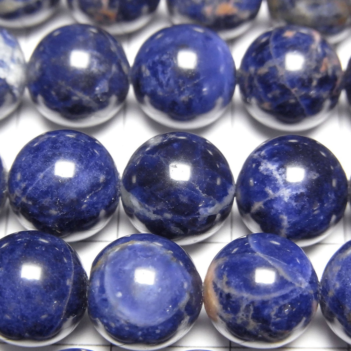 Redline Sodalite Round 10mm half or 1strand beads (aprx.15inch/38cm)