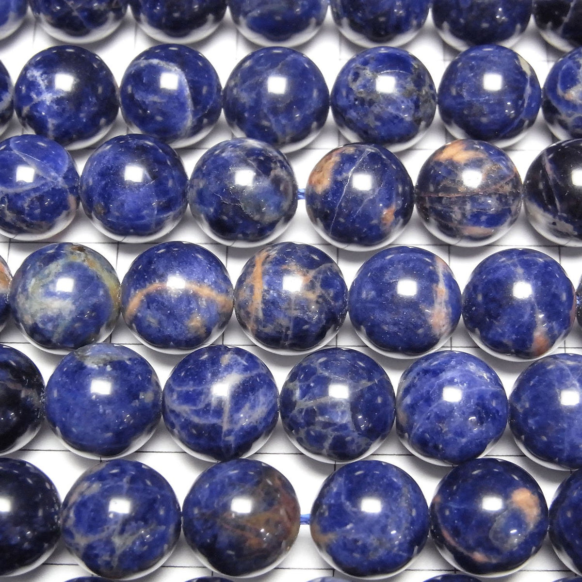 Redline Sodalite Round 10mm half or 1strand beads (aprx.15inch/38cm)