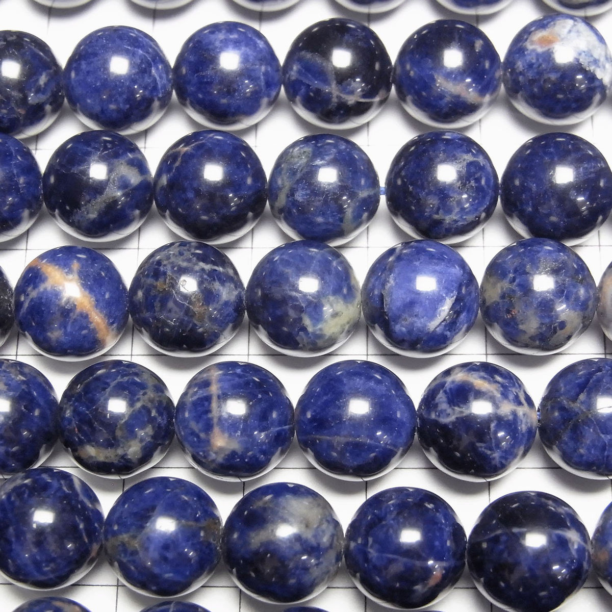 Redline Sodalite Round 10mm half or 1strand beads (aprx.15inch/38cm)