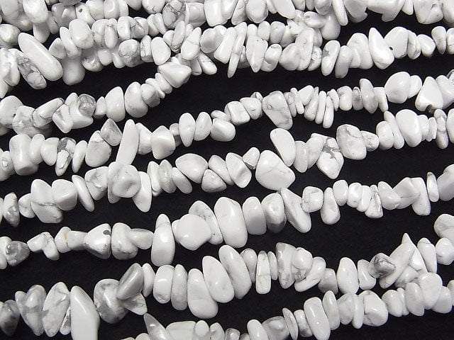 Howlite Magnesite  Chips (Small Nugget ) 1strand beads (aprx.31inch/78cm)