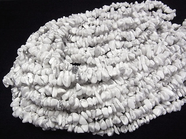 Howlite Magnesite  Chips (Small Nugget ) 1strand beads (aprx.31inch/78cm)