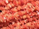 [Video] Sardinian coral, red Coral AA++ branch sticks (Chips) half or 1strand beads (aprx.18inch / 44cm)
