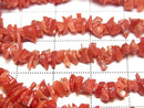 [Video] Sardinian coral, red Coral AA++ branch sticks (Chips) half or 1strand beads (aprx.18inch / 44cm)