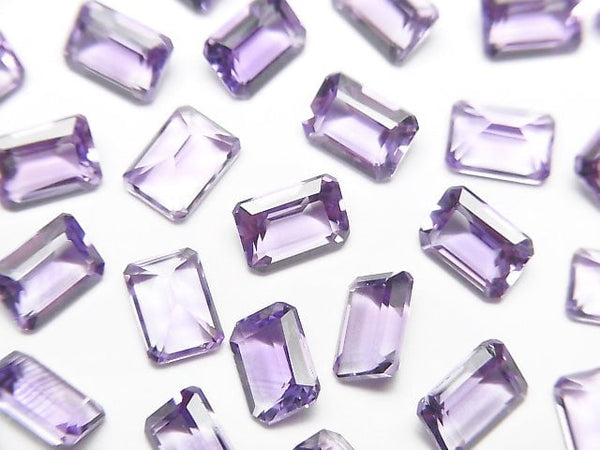 High Quality Amethyst AAA Loose stone Rectangle Faceted 7x5mm 10pcs