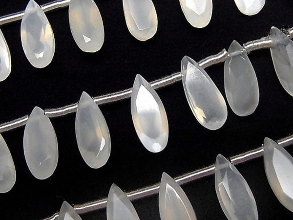 [Video] 1strand $29.99! High Quality White Moonstone AAA - Pear shape Faceted 12 x 5 x 3 mm 1 strand (20 pcs)