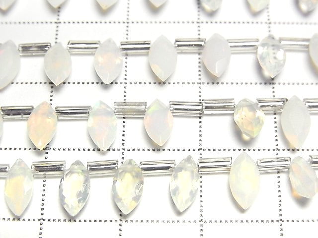 [Video]High Quality Ethiopian Opal AAA- Marquise Faceted 8x4mm half or 1strand beads (aprx.5inch/12cm)
