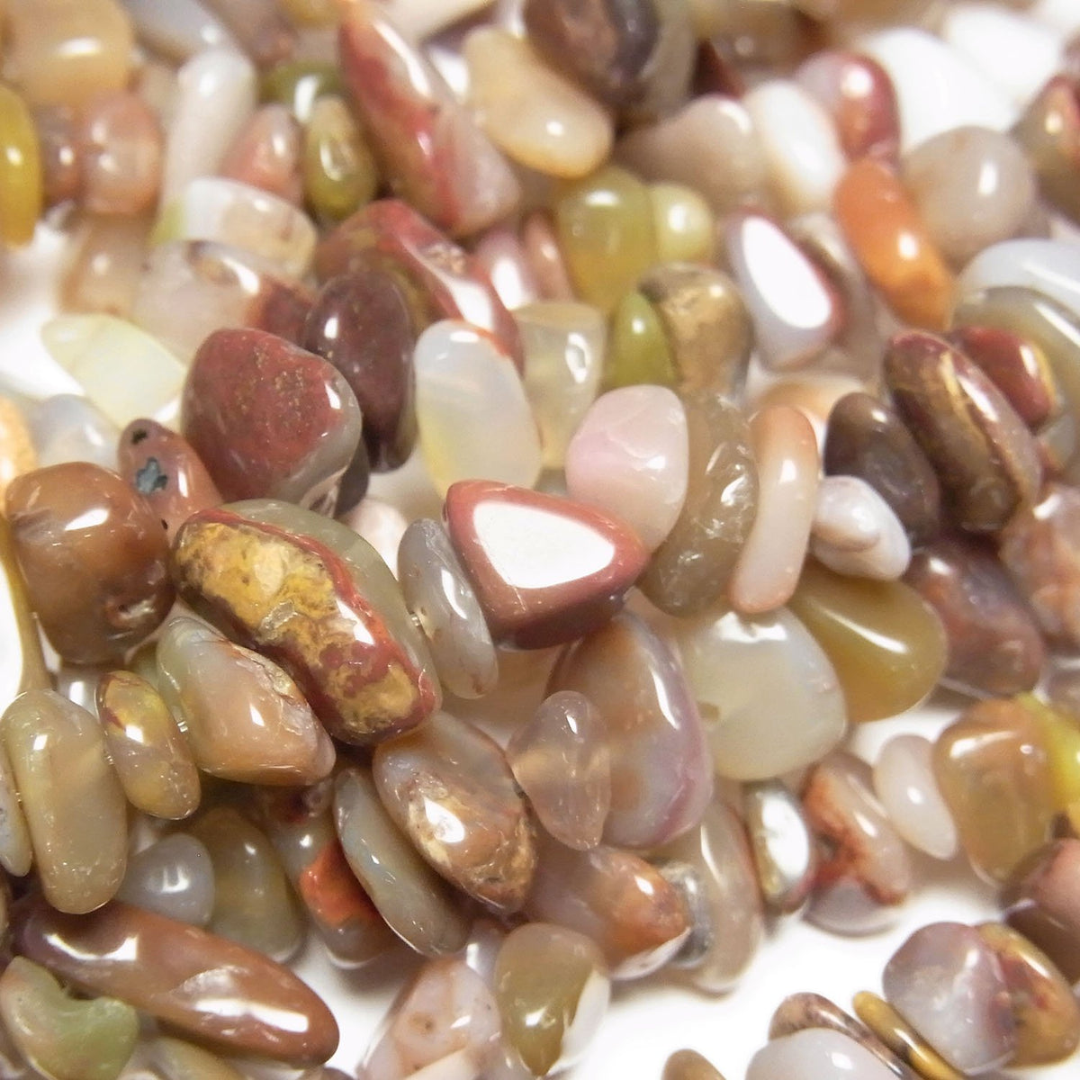 Tibet Multi Color Agate Chips (Small Nugget) 1strand beads (aprx.33inch / 82cm)