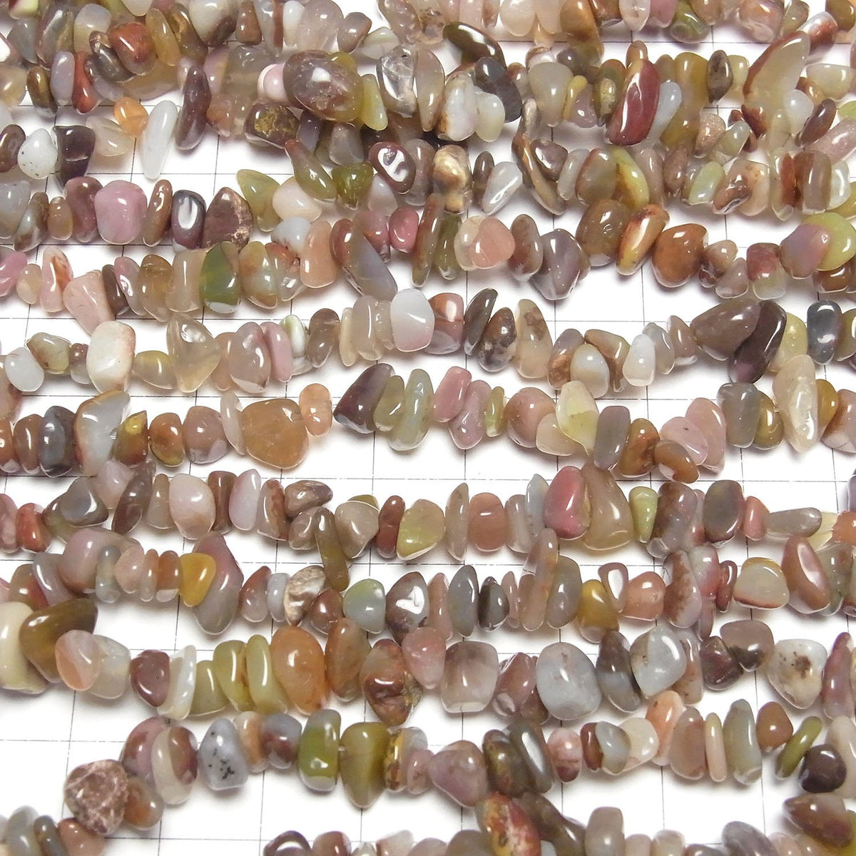 Tibet Multi Color Agate Chips (Small Nugget) 1strand beads (aprx.33inch / 82cm)