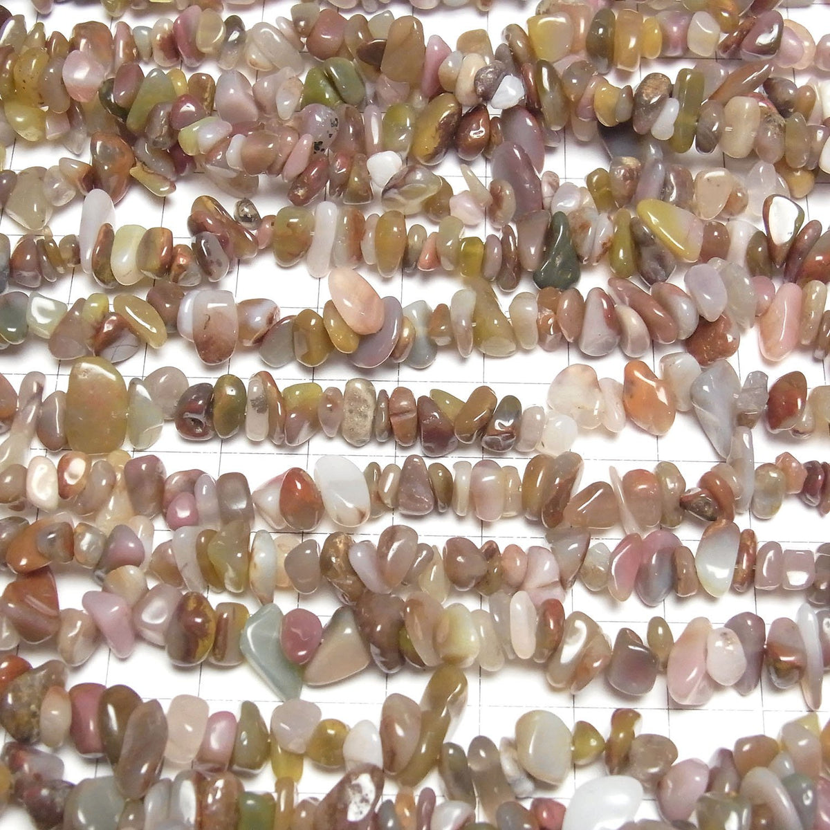 Tibet Multi Color Agate Chips (Small Nugget) 1strand beads (aprx.33inch / 82cm)