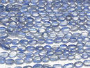 [Video]High Quality Kyanite AA++ Oval half or 1strand beads (aprx.15inch/38cm)