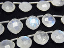 [Video] High Quality Rainbow Moonstone AA++ Diamond Shape (Cushion Cut) 9x9mm half or 1strand (18pcs)
